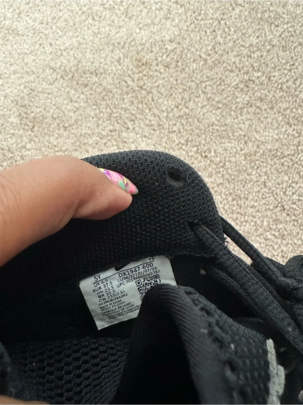Nike Kids Foamposite-Style Sneakers in Pink and Black
